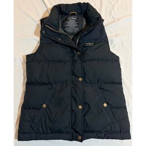 L.L. Bean Womens DownTek Puffer Vest Navy Blue Pertex Quantum XXS Reg